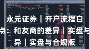 永元证券｜开户流程白皮书要点：和友商的差异｜实盘与合规版