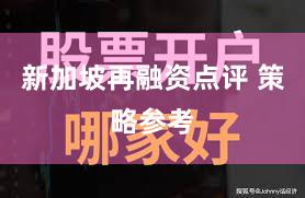 新加坡再融资点评 策略参考